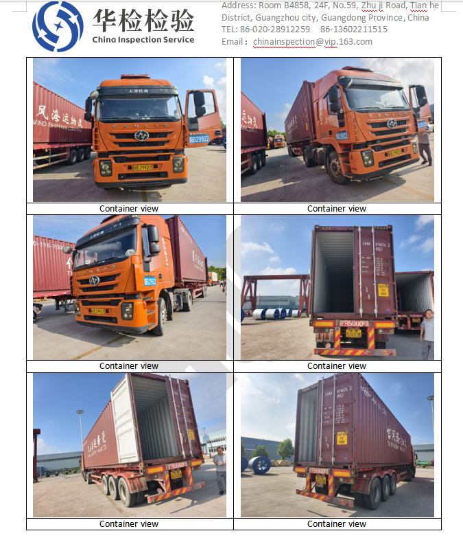 The entire process of loading goods into containers